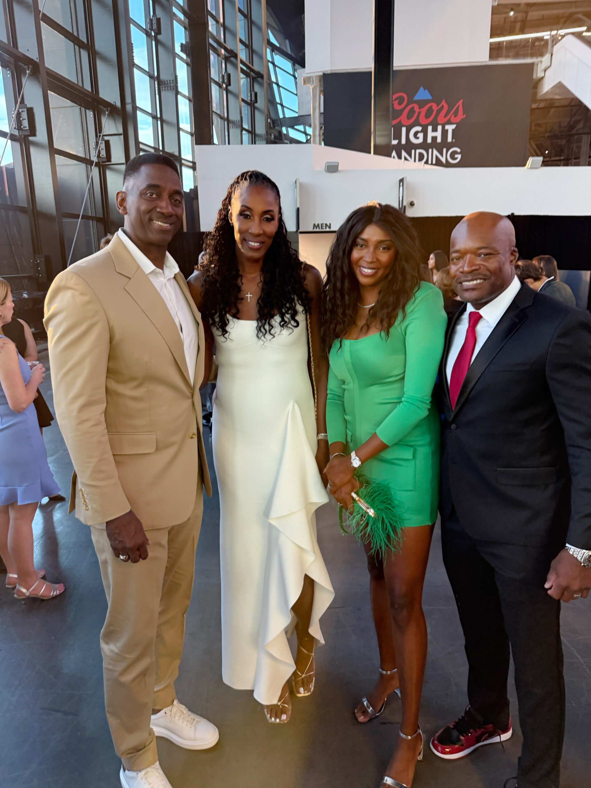 Field Notes 003 – Image 1 Dr. Mimi Nartey and Kofi Nartey with Lisa Leslie and Michael Lockwood at the Title IX Awards.